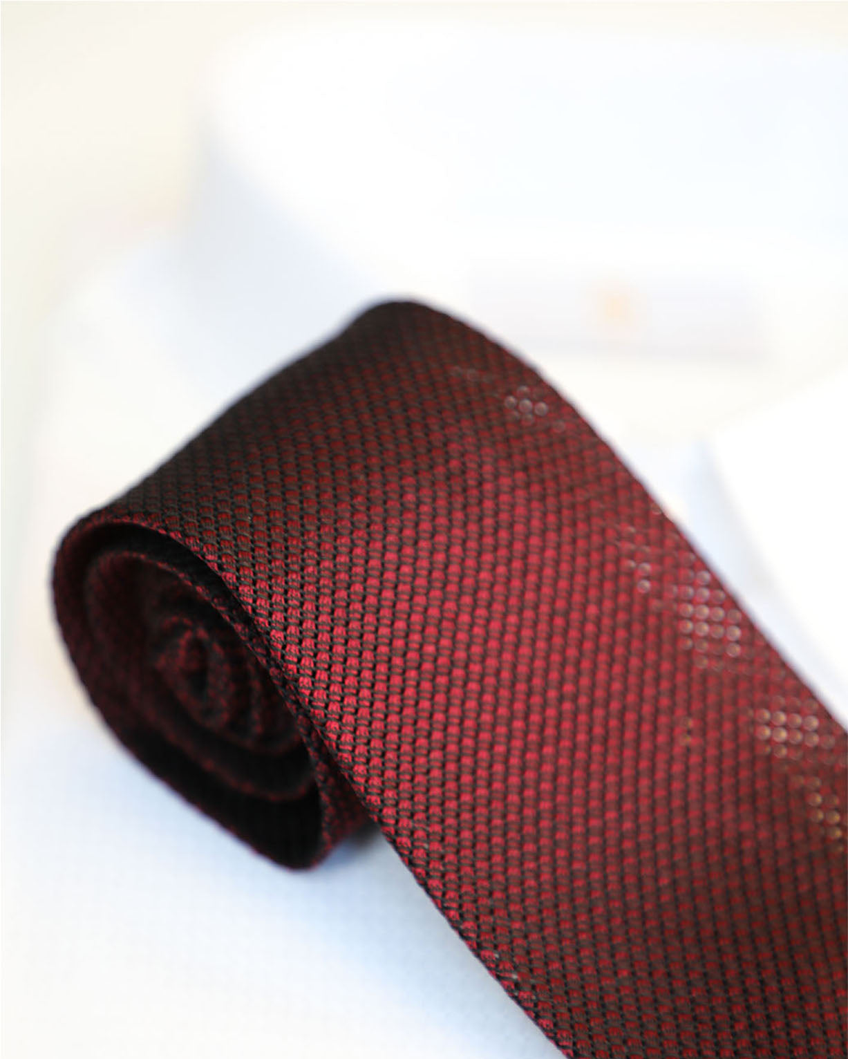 Burgundy Grenadine Tie