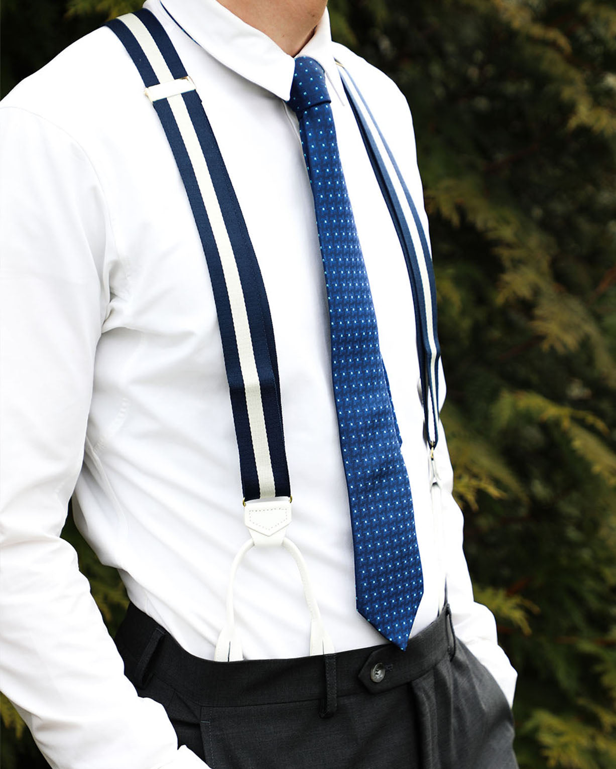 Diplomat Stripe Suspender