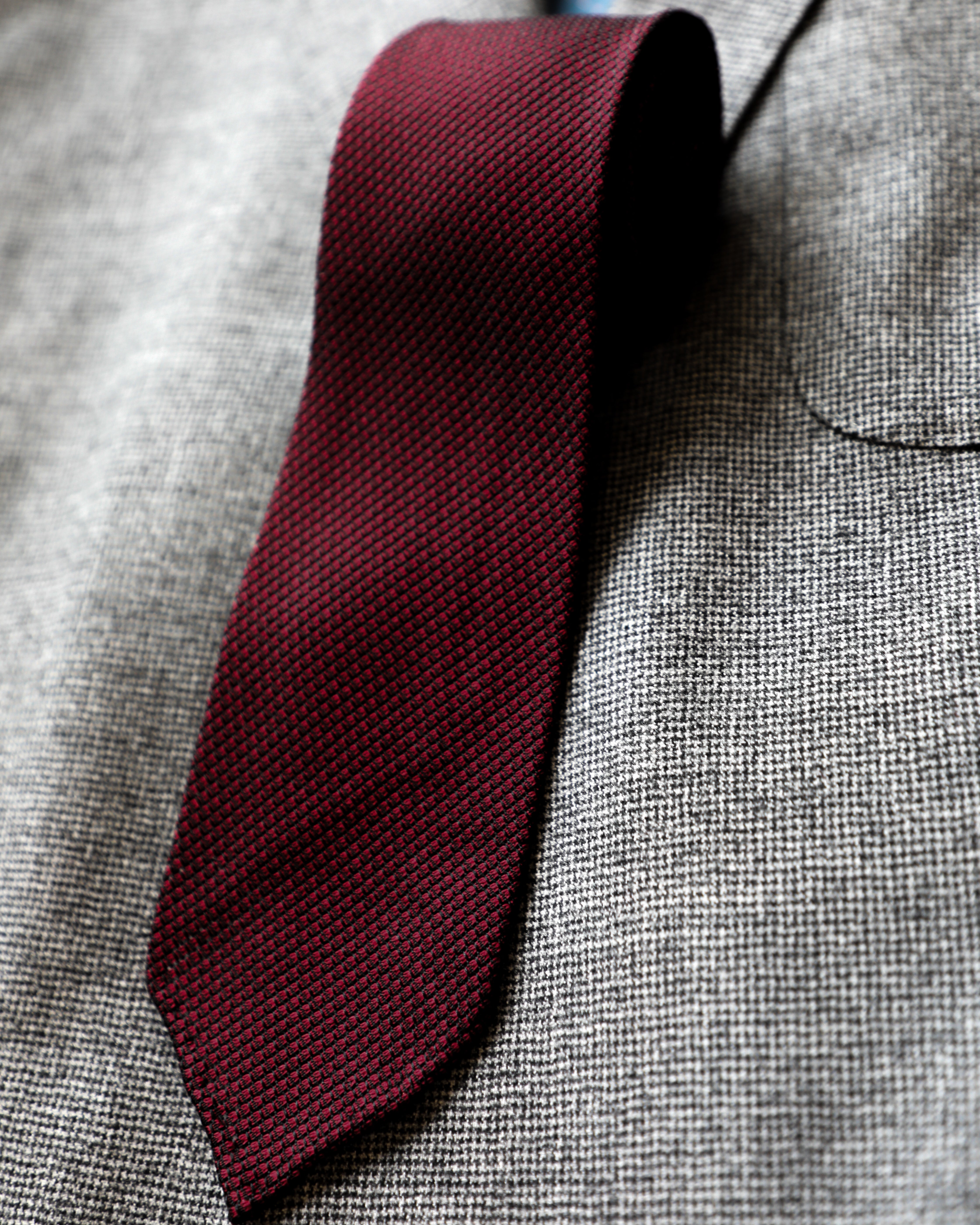 Burgundy Grenadine Tie
