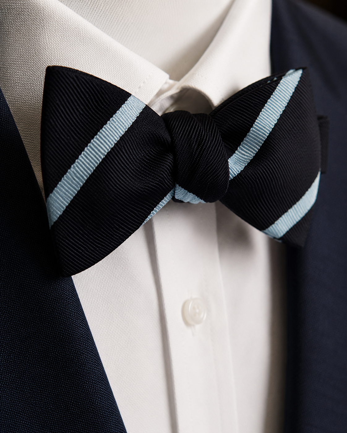 Madison Stripe Bow Tie
