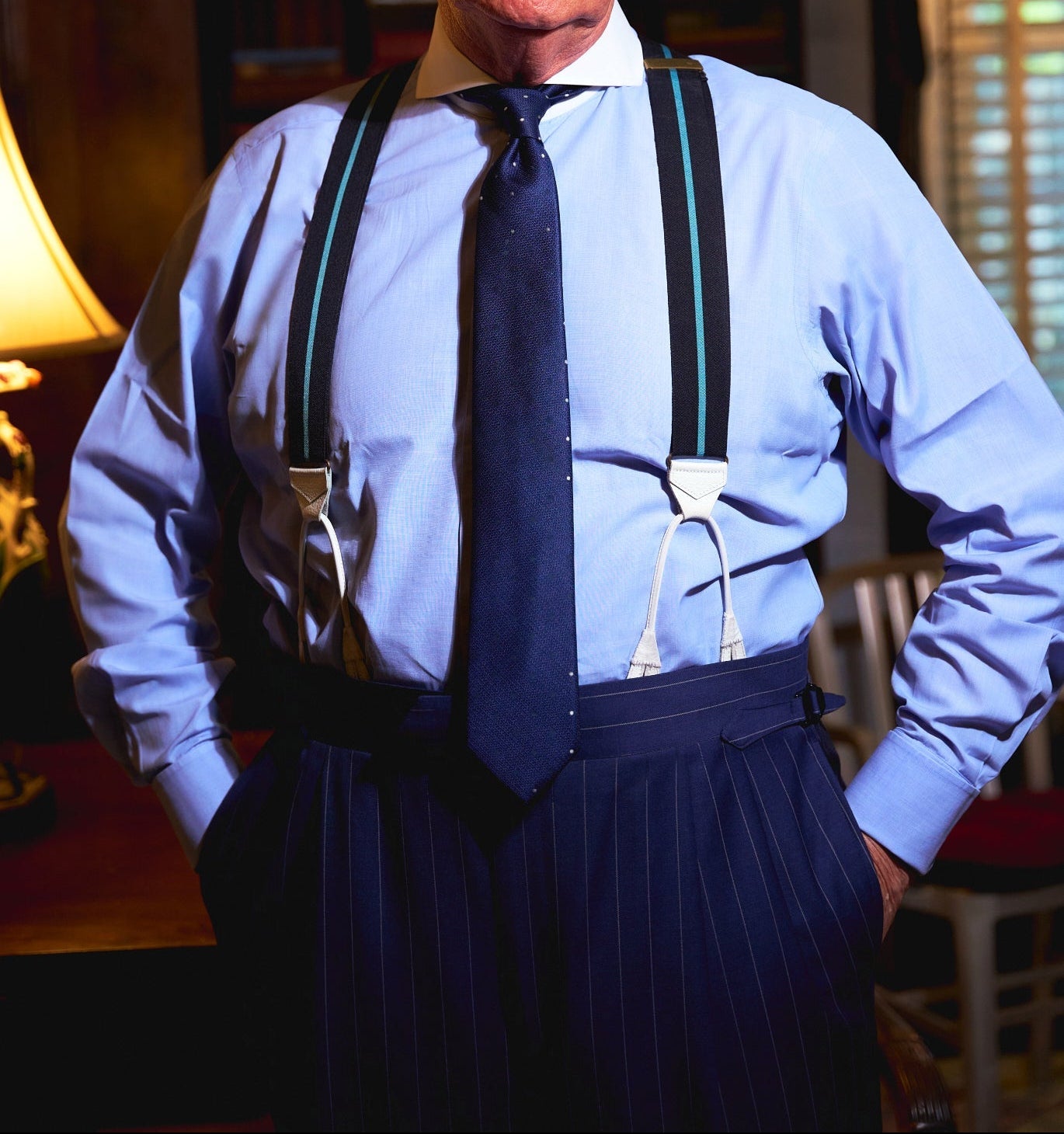 Roger is 5’10” with a (size chest) Chest and wears a Long Length with a Relaxed Fit.